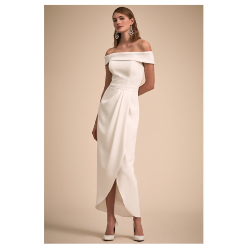 BHLD Midi Wrap Crepe Dress - Jude / Thompson